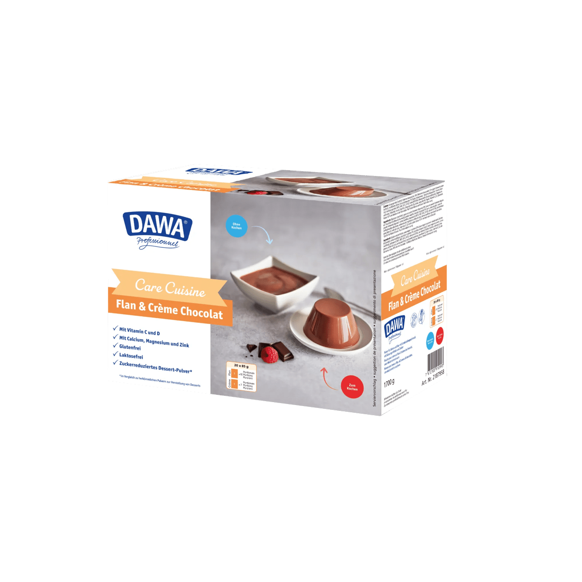 DAWA Cuisine Care Flan & Crème Chocolat