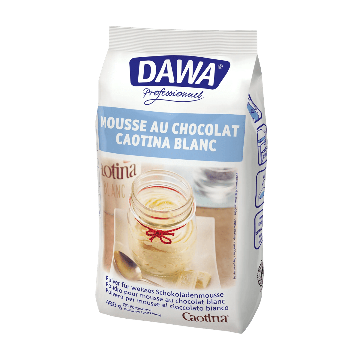 Dawa Mousse au Chocolat Caotina Blanc 480g