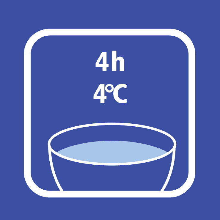 Mit einem Löffel die Portionen ausstechen