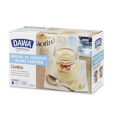 Dawa Mousse au Chocolat Caotina Blanc 16 x 160 g