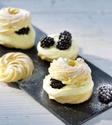 Ofenküchlein mit Bananencreme