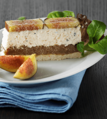 Mousse au fromage et terrine de figues