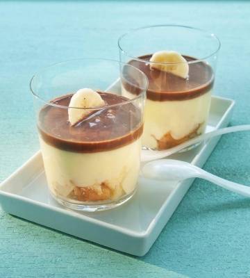 Schoggi-Banane im Glas Rezept