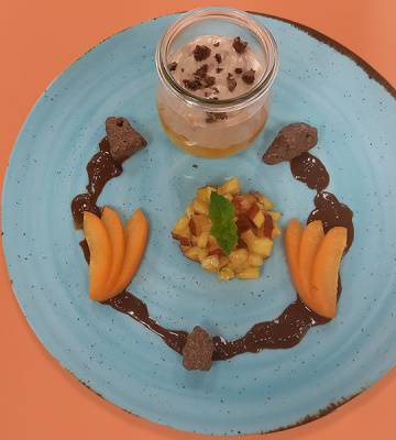 Ovomaltine-Pfirsich Träumli