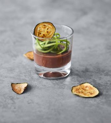 Spaghettis de courgettes & Chips