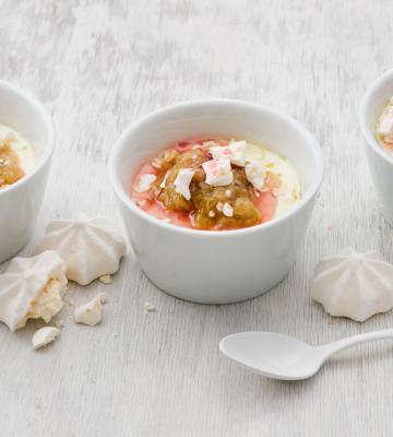 Rhabarber-Griessflan 