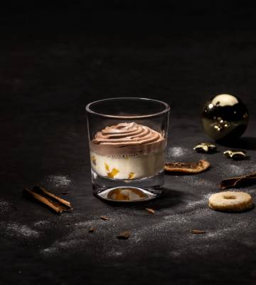 Mousse Praliné mit Orangenragout und Zimtcréme